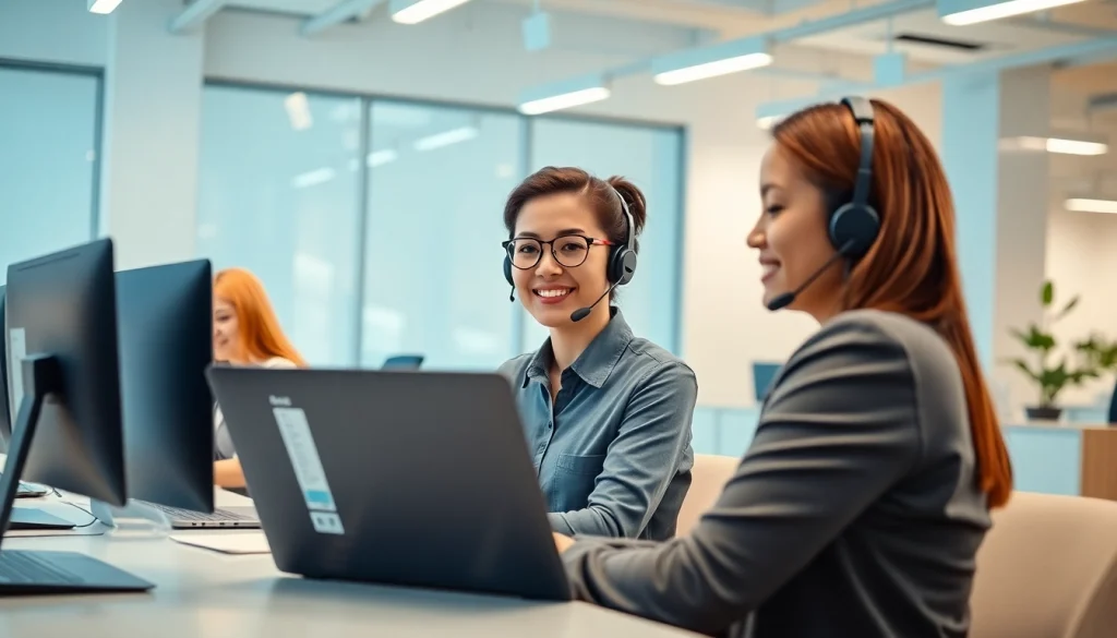 Utilize 美洽客服系统 for enhancing customer service in a modern office setup.