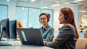 Utilize 美洽客服系统 for enhancing customer service in a modern office setup.