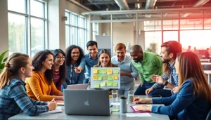Explore exciting sponsorship opportunities through a collaborative brainstorming session in a vibrant office setting.